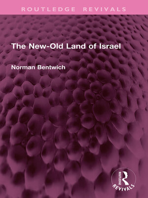 cover image of The New-Old Land of Israel